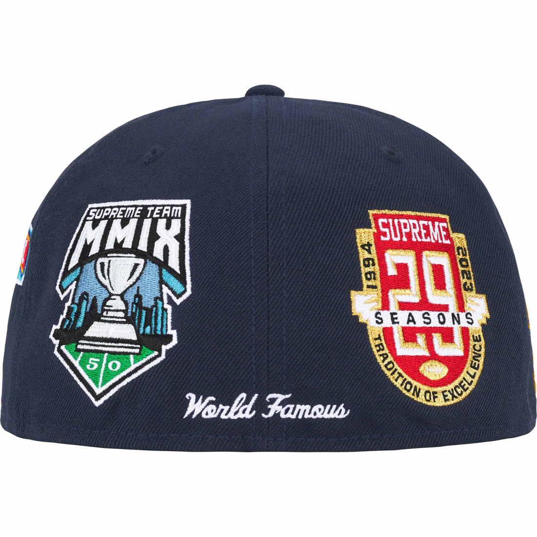 Supreme Championships Box Logo New Era (FW23) - Navy - $54