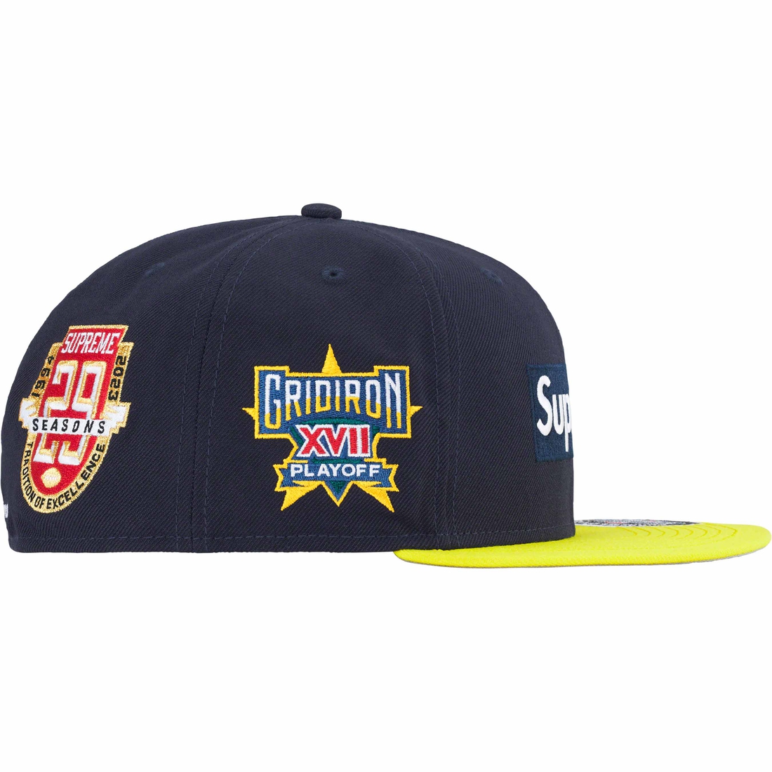 Supreme Championships Box Logo New Era (FW23) - Navy - $54