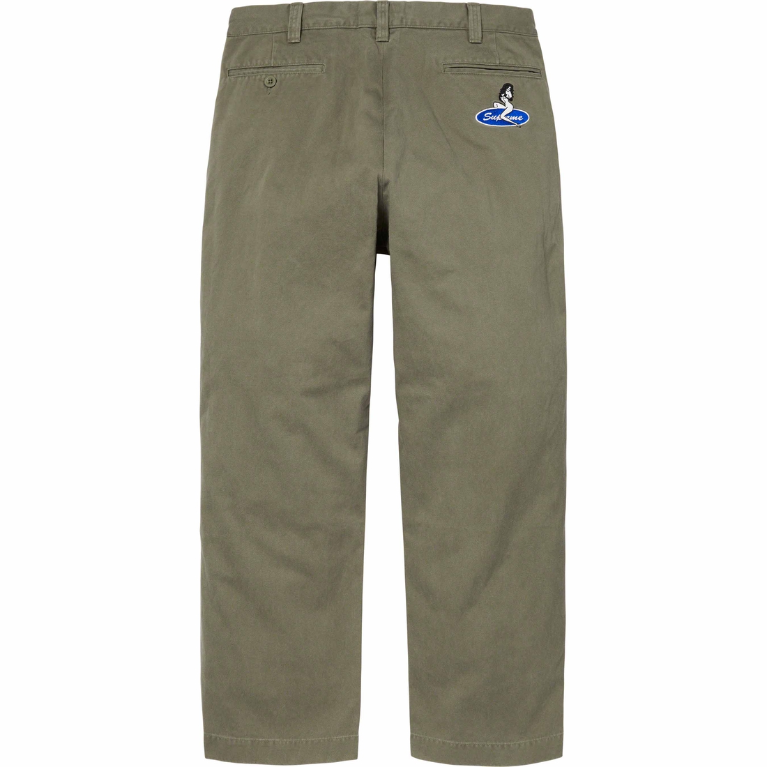Supreme Chino Pant (FW23) - Olive - $148