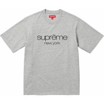 Supreme Classic Logo S S Top (FW23) - Heather Grey