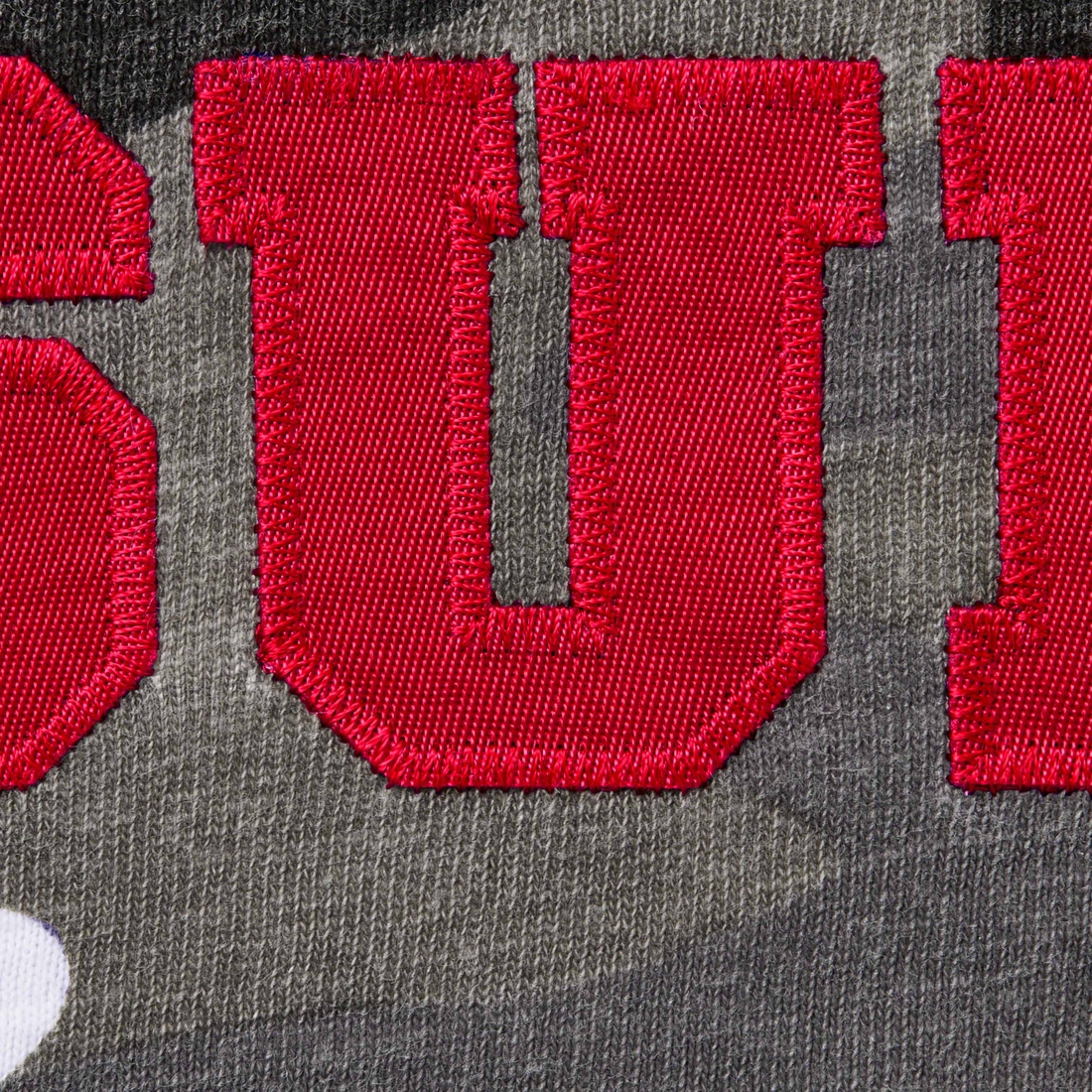 Supreme Collegiate S S Top (FW23) - Snow Camo - $78