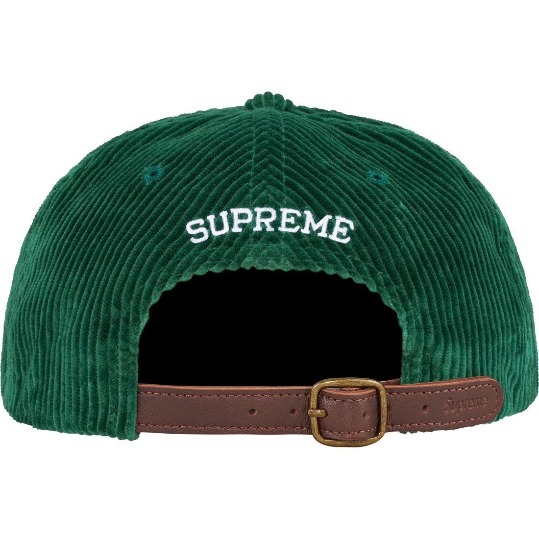 Supreme Corduroy S Logo 6-Panel (FW23) - Green - $58