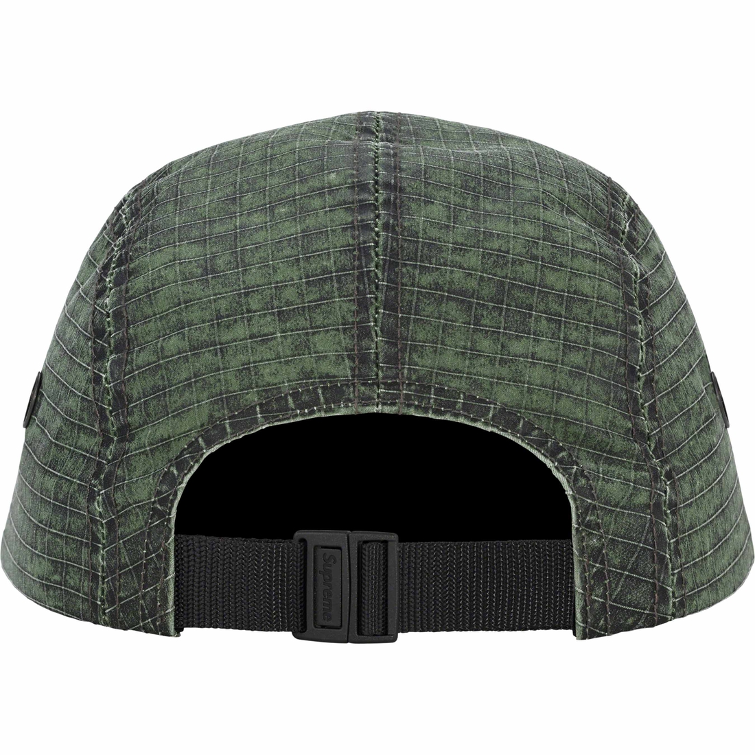 Supreme Distressed Ripstop Camp Cap (FW23) - Green - $58