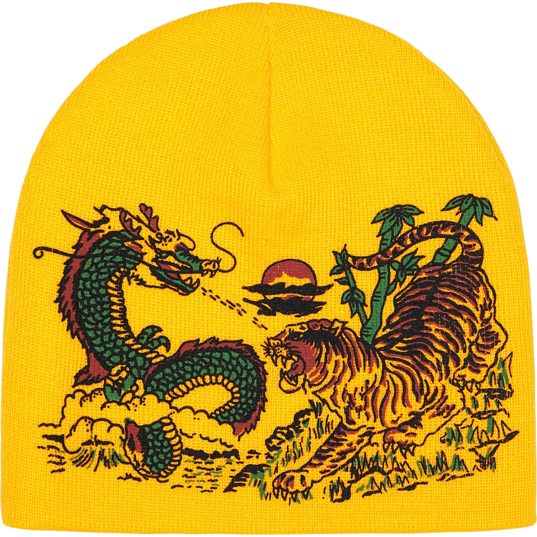 Supreme Dragon Beanie (FW23) - Yellow - $40