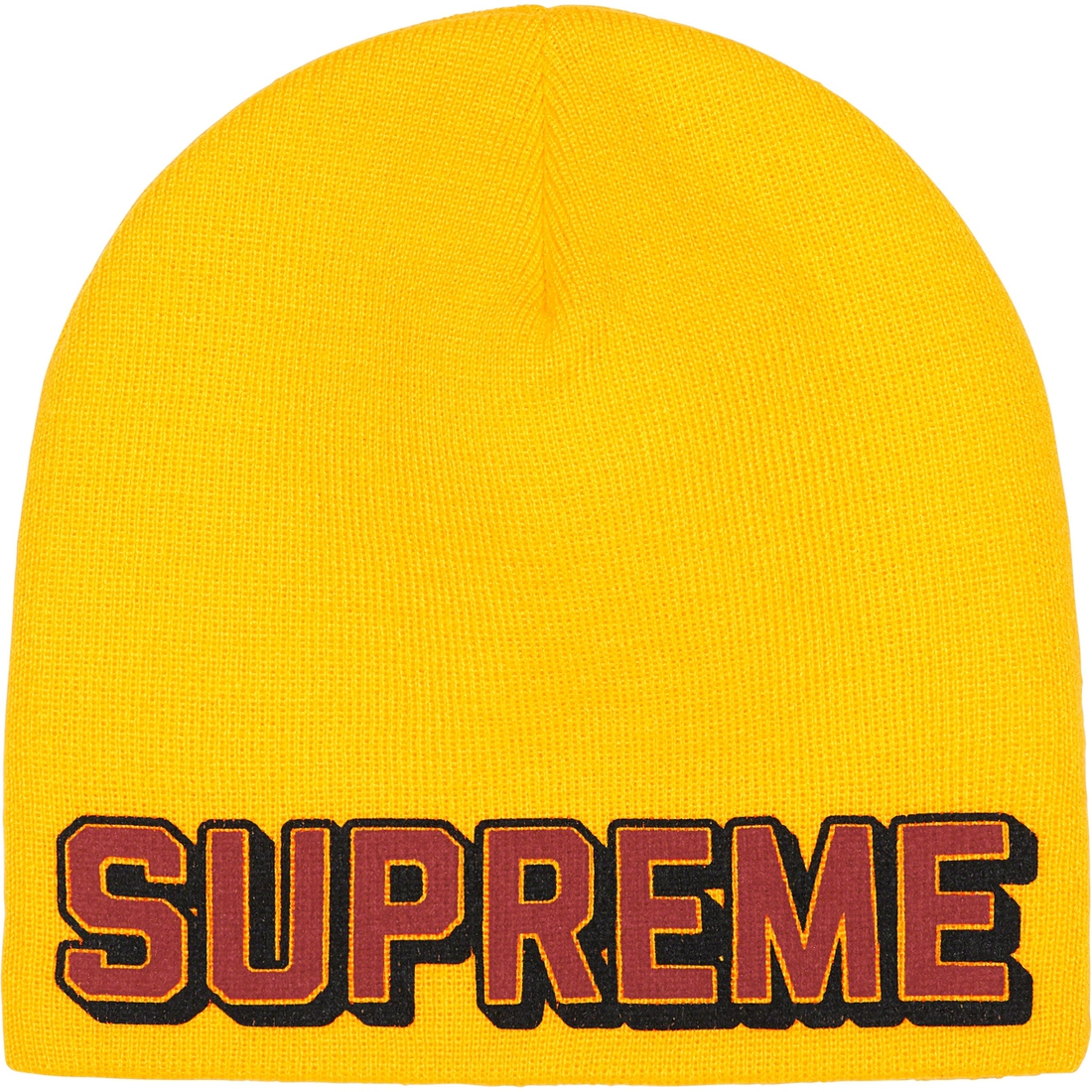 Supreme Dragon Beanie (FW23) - Yellow - $40
