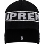 Supreme Earflap Beanie (FW23) - Black