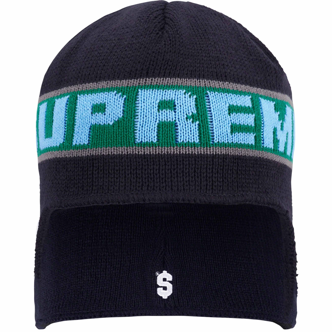 Supreme Earflap Beanie (FW23) - Navy - $40