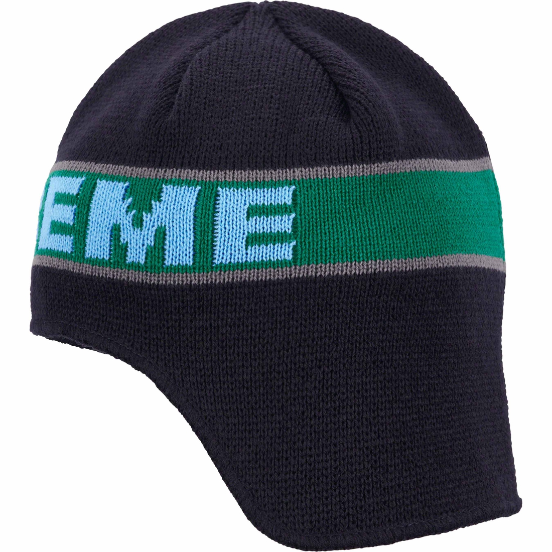 Supreme Earflap Beanie (FW23) - Navy - $40