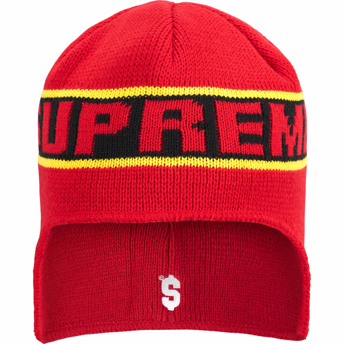 Supreme Earflap Beanie (FW23) - Red - $40