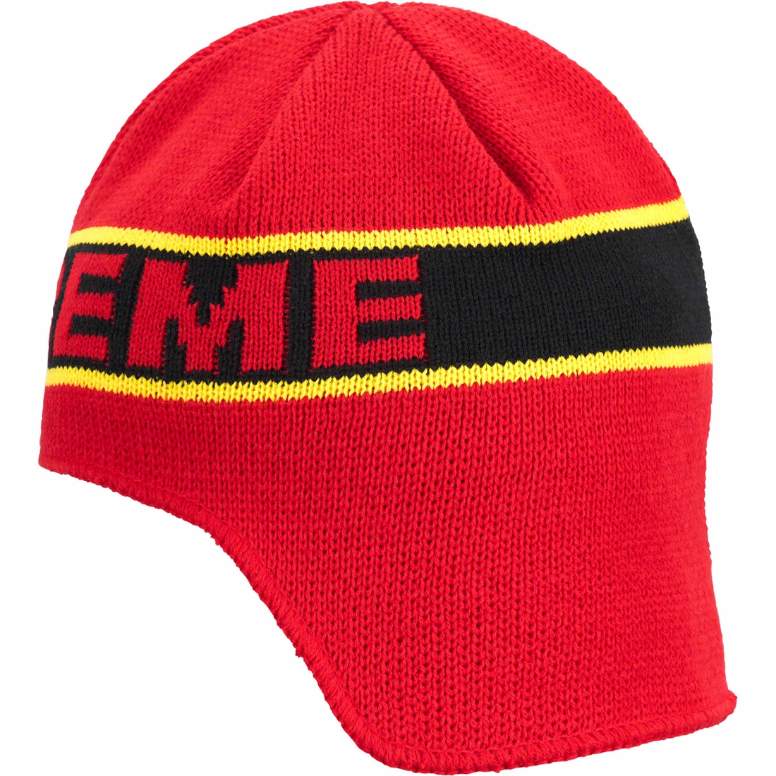 Supreme Earflap Beanie (FW23) - Red - $40