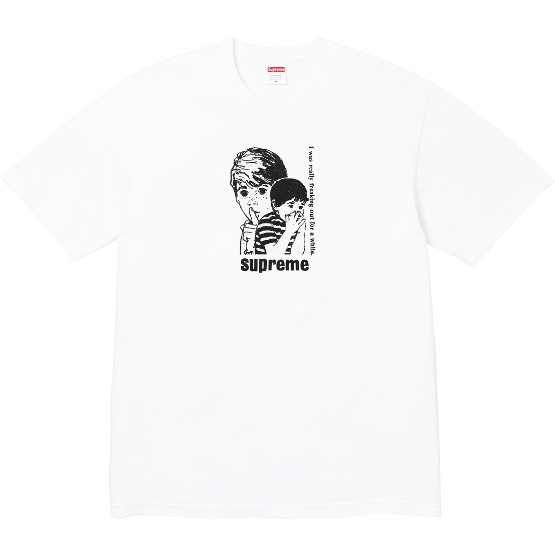 Supreme Freaking Out Tee (FW23) - White - $40