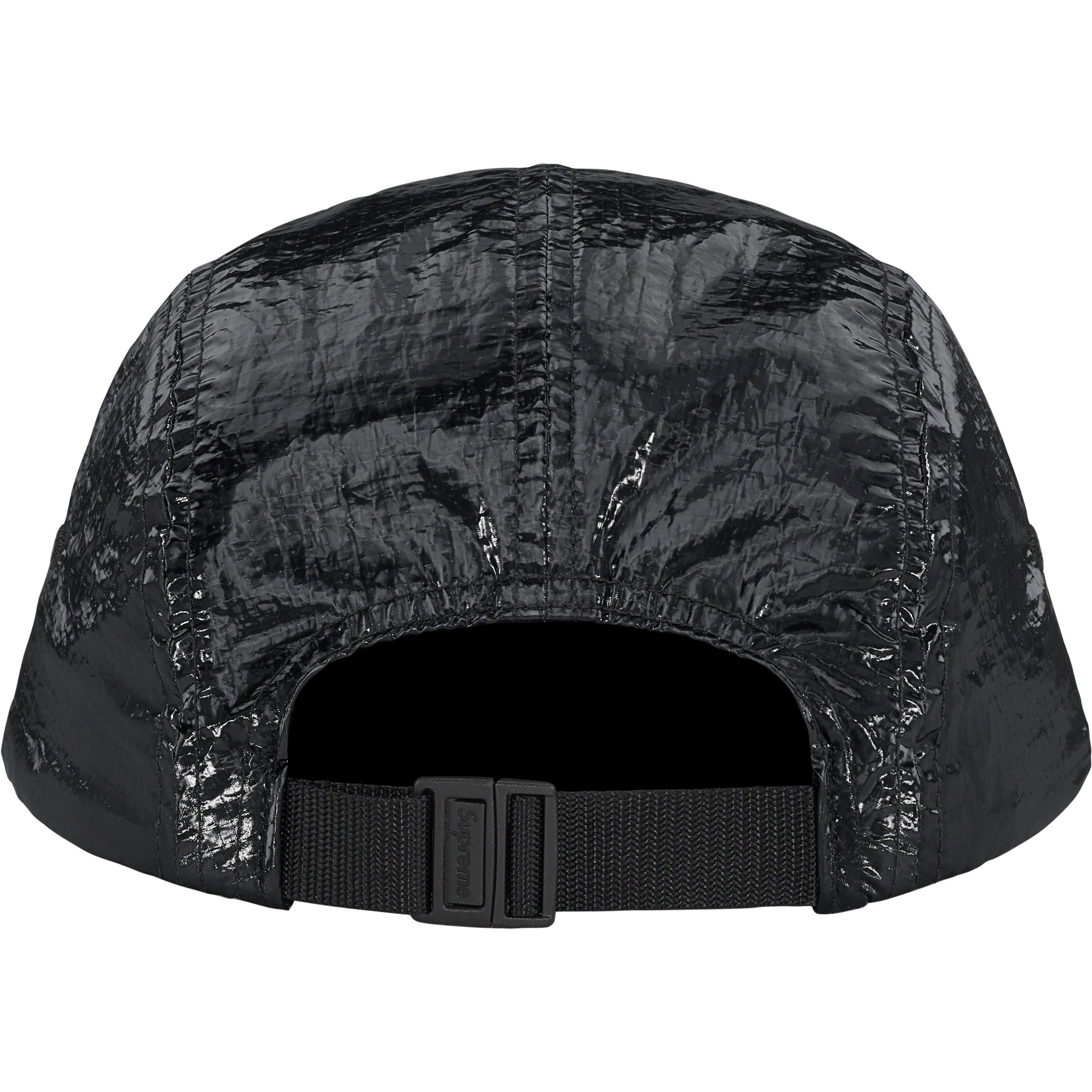 Supreme Gloss Ripstop Camp Cap (FW23) - Black - $54