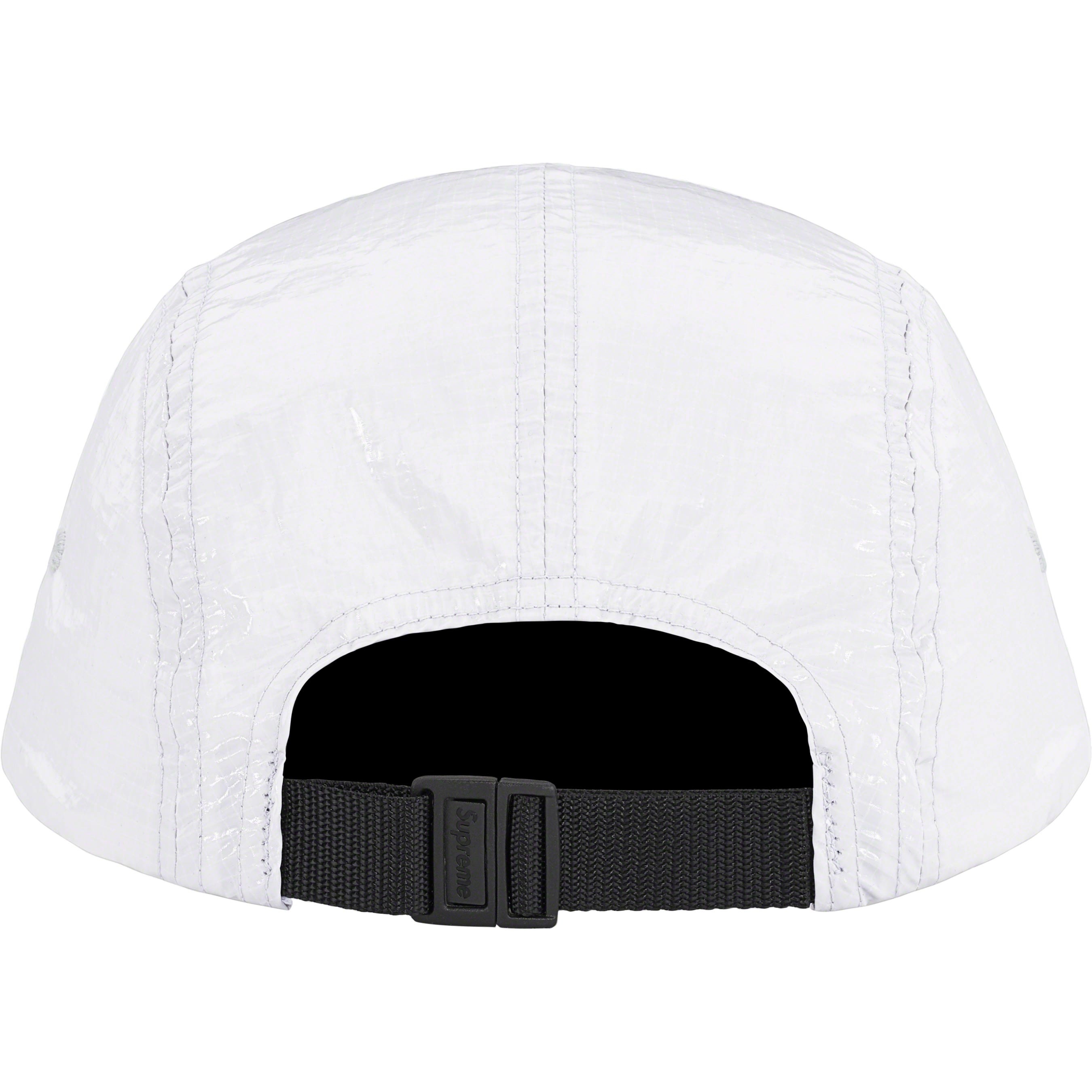 Supreme Gloss Ripstop Camp Cap (FW23) - Light Grey - $54