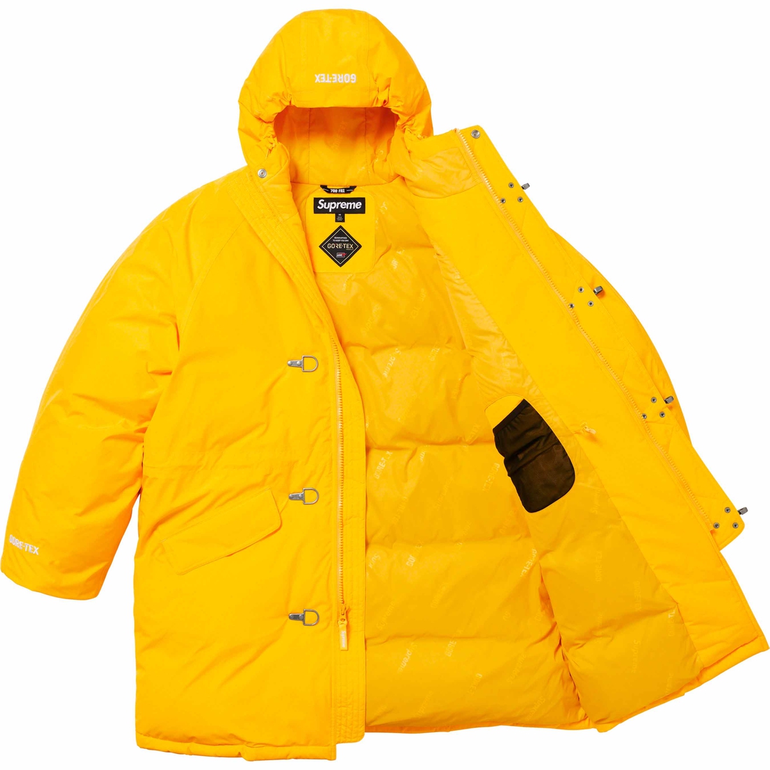 Supreme GORE-TEX 700-Fill Down Clip Parka (FW23) - Yellow - $798