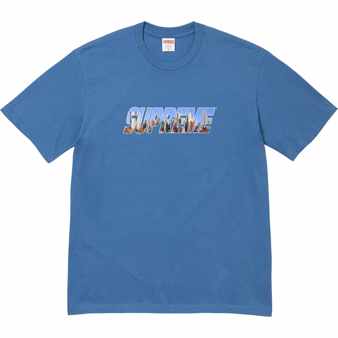 Supreme Gotham Tee (FW23) - Faded Blue - $40