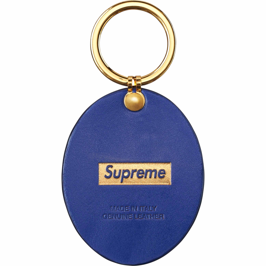 Supreme Guadalupe Leather Keychain (FW23) - Blue - $38