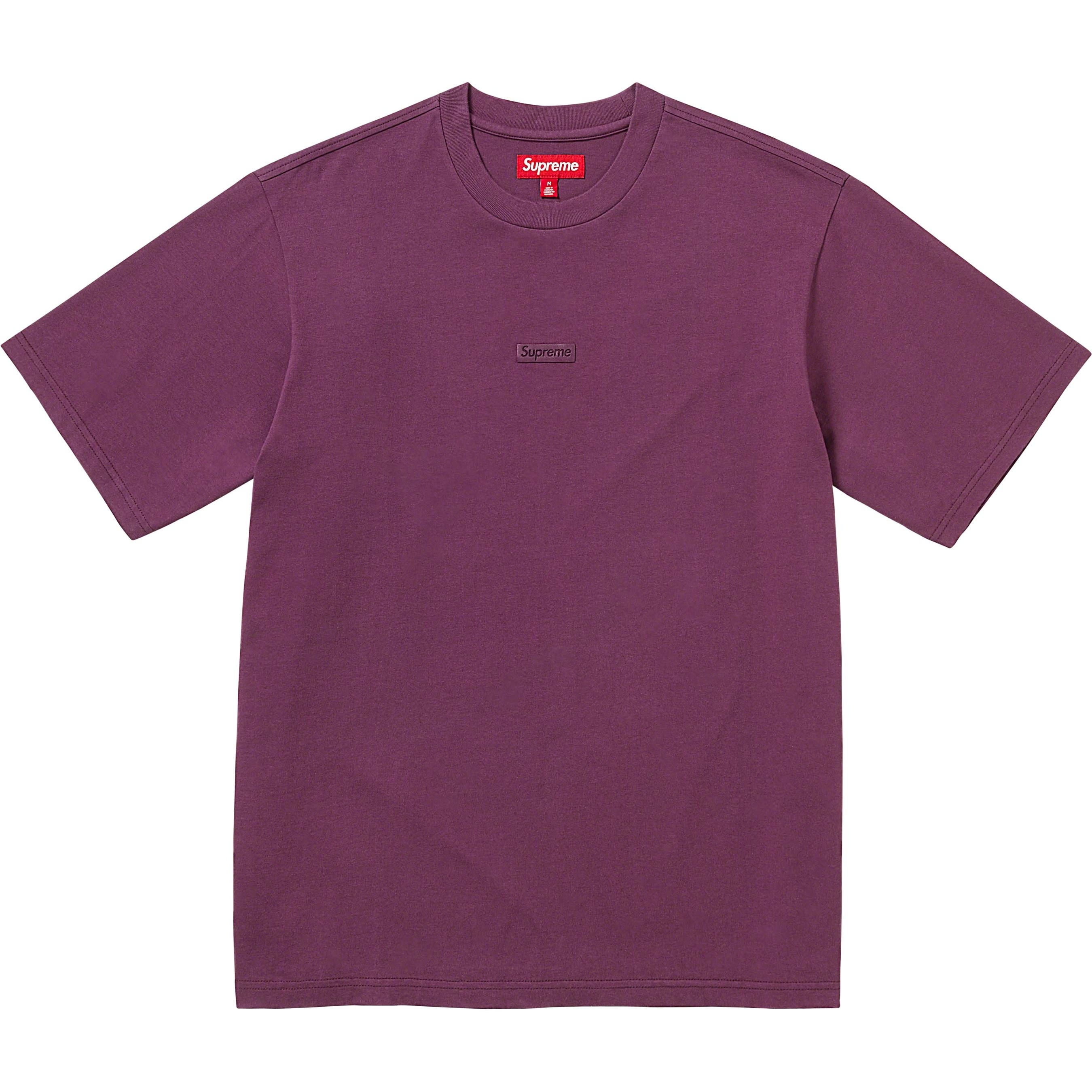 Supreme High Density Small Box S S Top (FW23) - Plum - $68