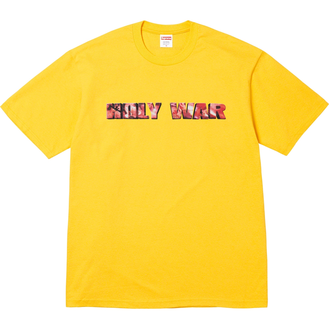 Supreme Holy War Tee (FW23) - Yellow - $48