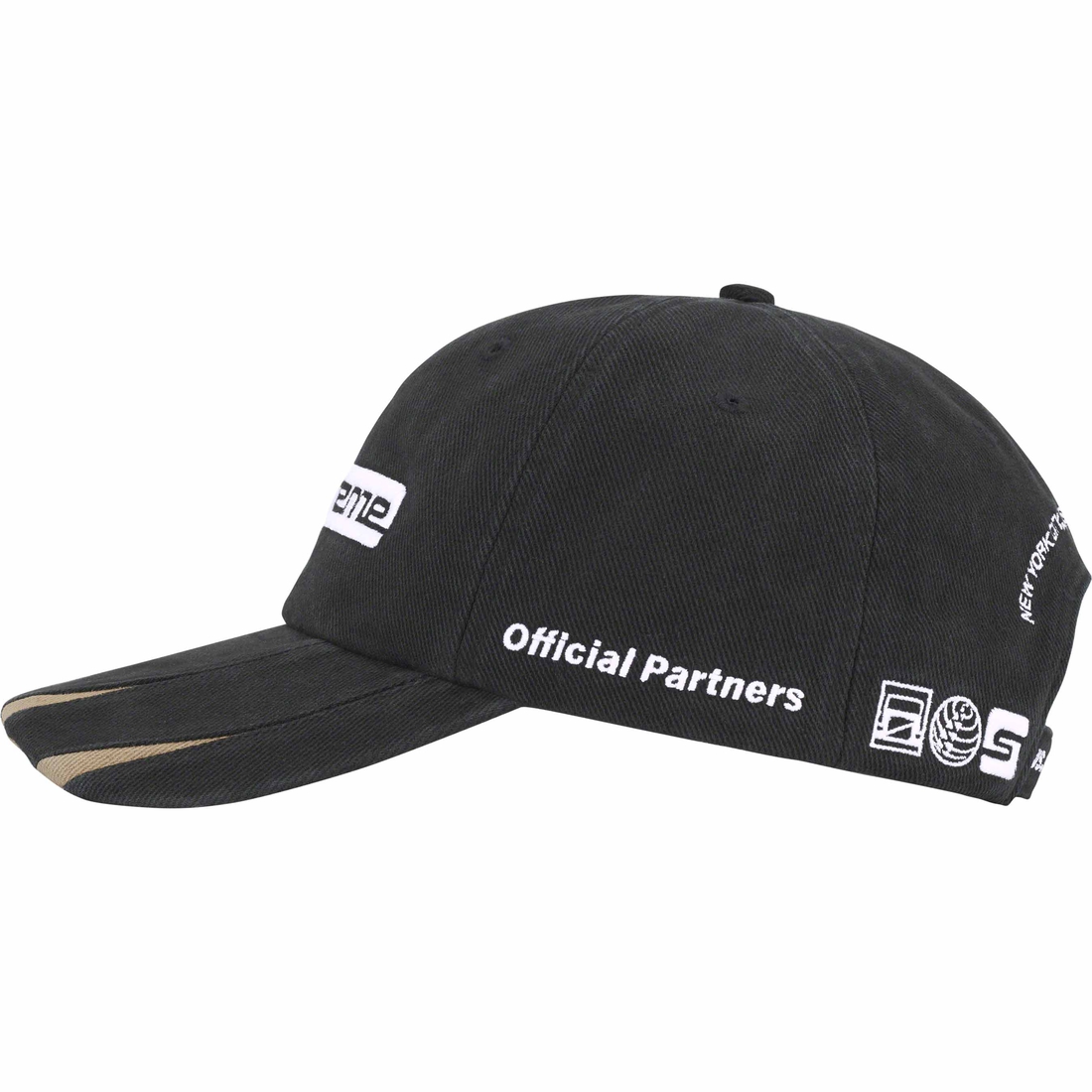 Supreme Jagged Visor 6-Panel (FW23) - Black - $48