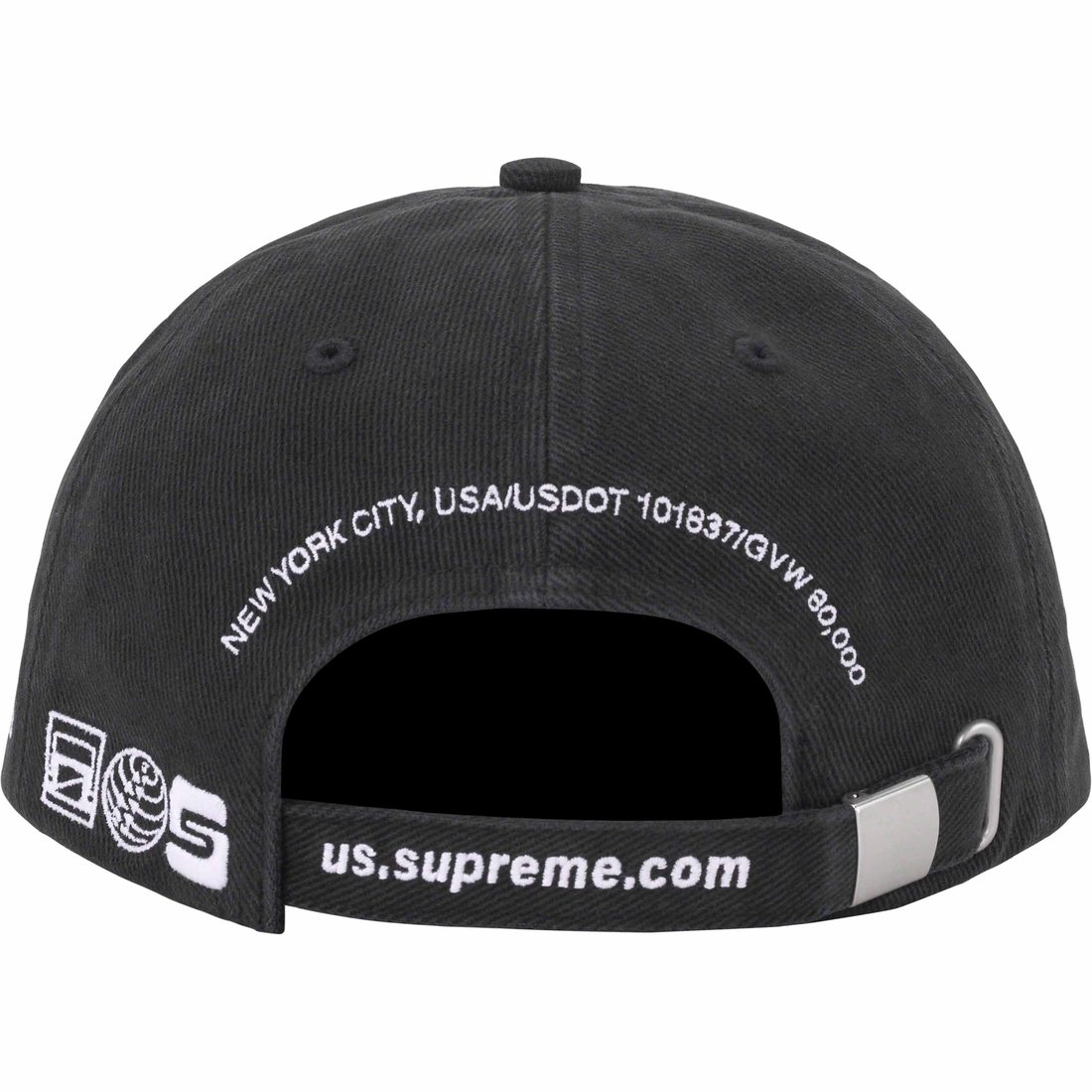 Supreme Jagged Visor 6-Panel (FW23) - Black - $48