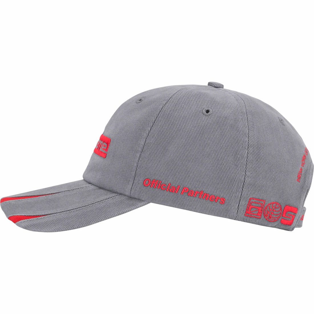 Supreme Jagged Visor 6-Panel (FW23) - Grey - $48