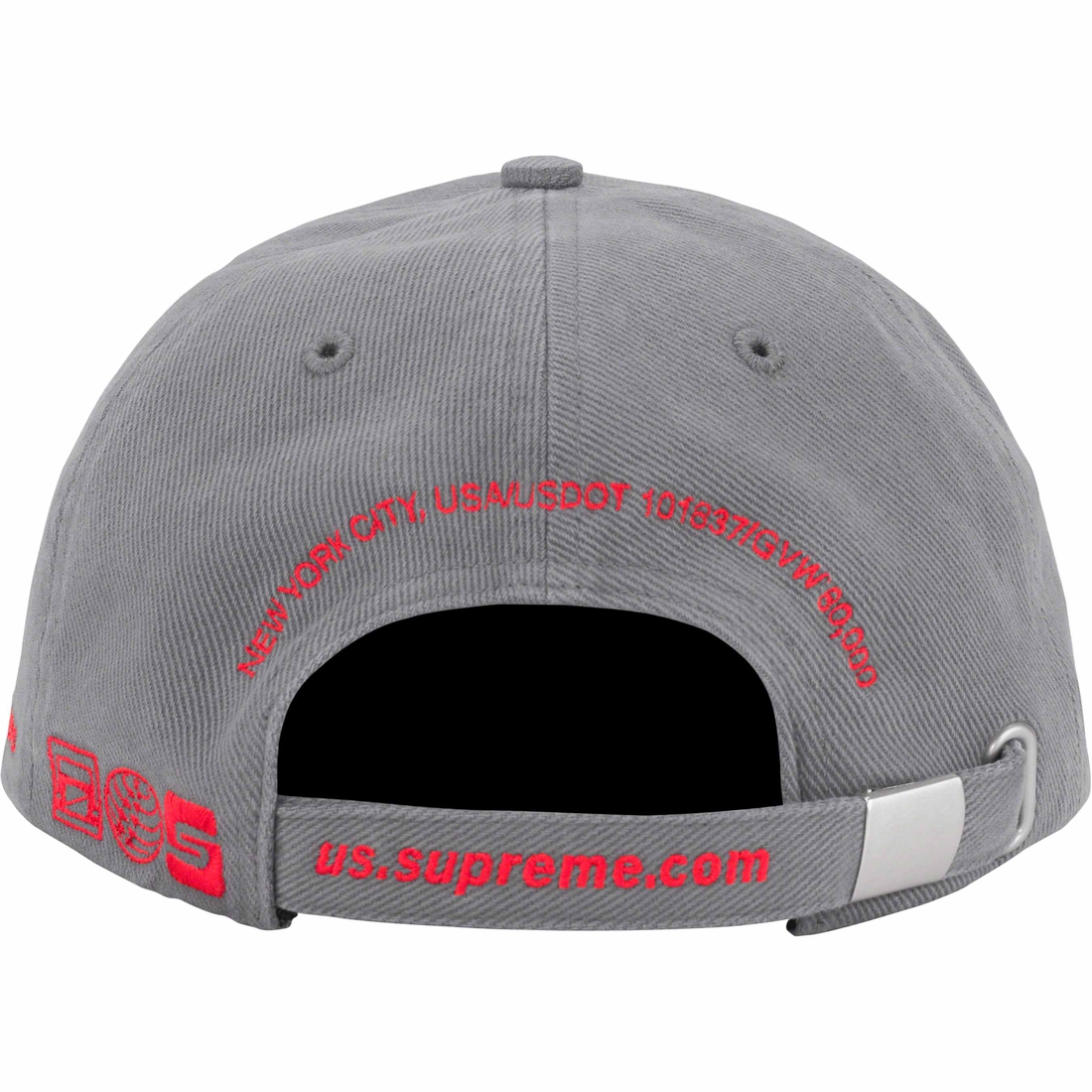 Supreme Jagged Visor 6-Panel (FW23) - Grey - $48