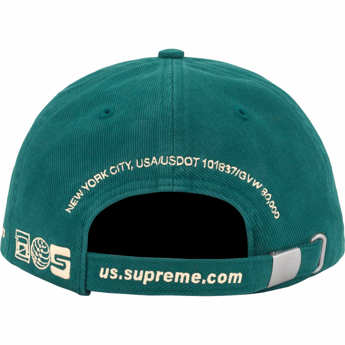 Supreme Jagged Visor 6-Panel (FW23) - Teal - $48