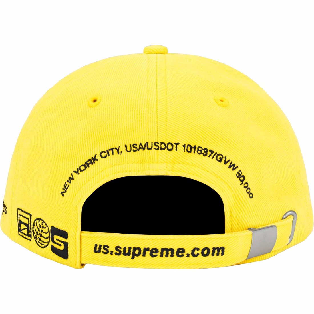 Supreme Jagged Visor 6-Panel (FW23) - Yellow - $48