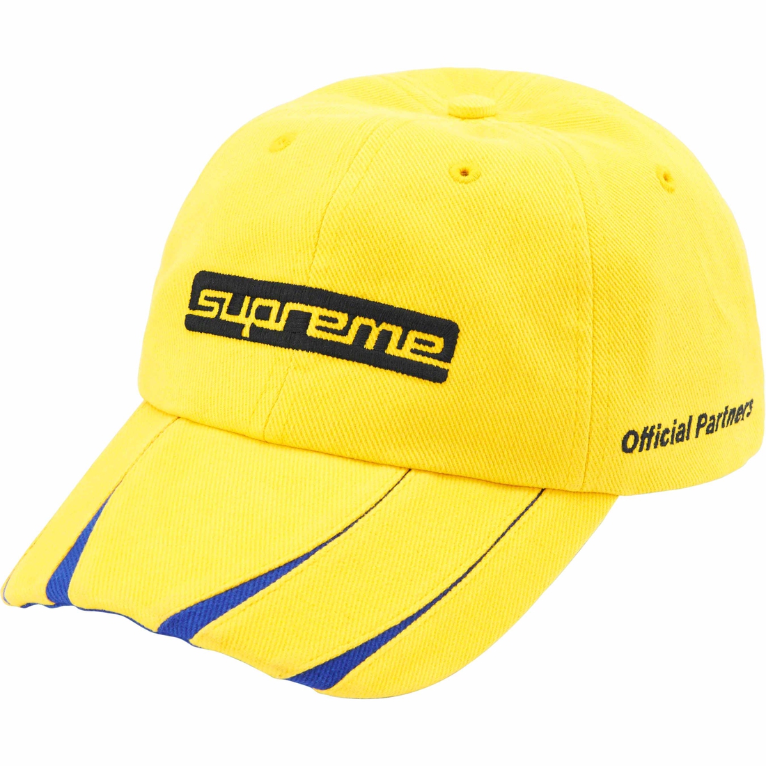 Supreme Jagged Visor 6-Panel (FW23) - Yellow - $48