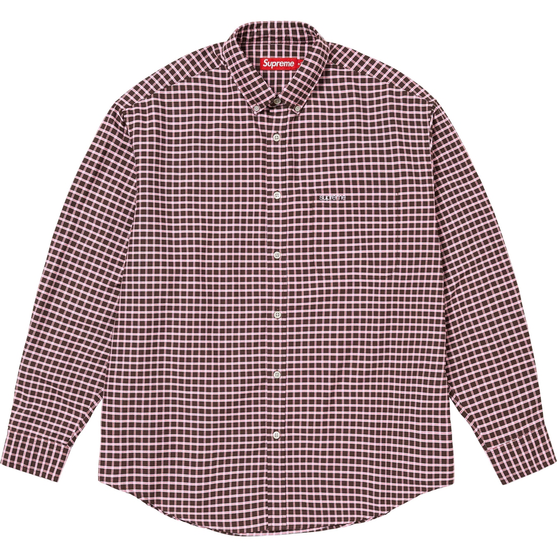 Supreme Loose Fit Oxford Shirt (FW23) - Brown Plaid - $138
