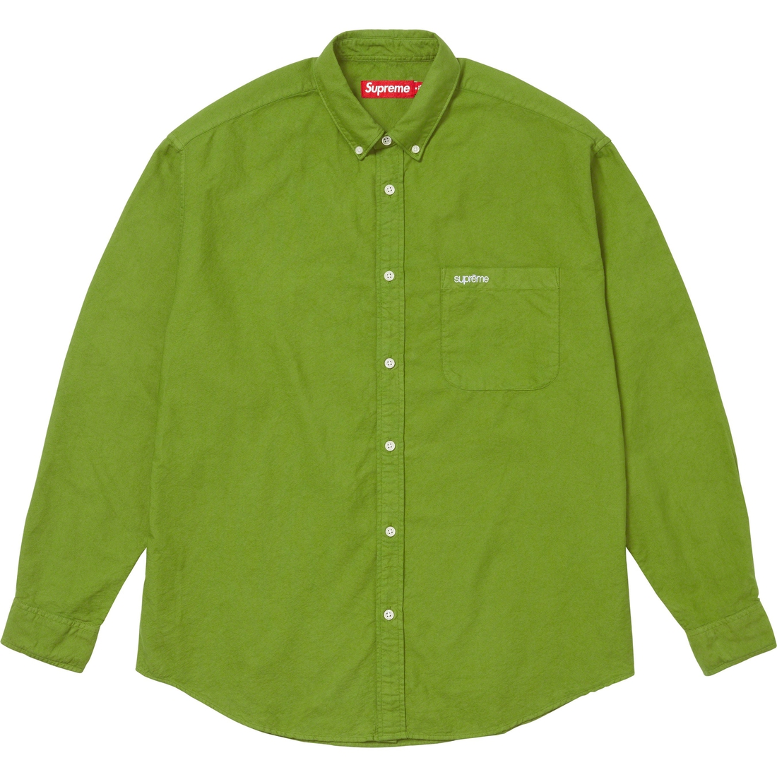 Supreme Loose Fit Oxford Shirt (FW23) - Dyed Green - $138