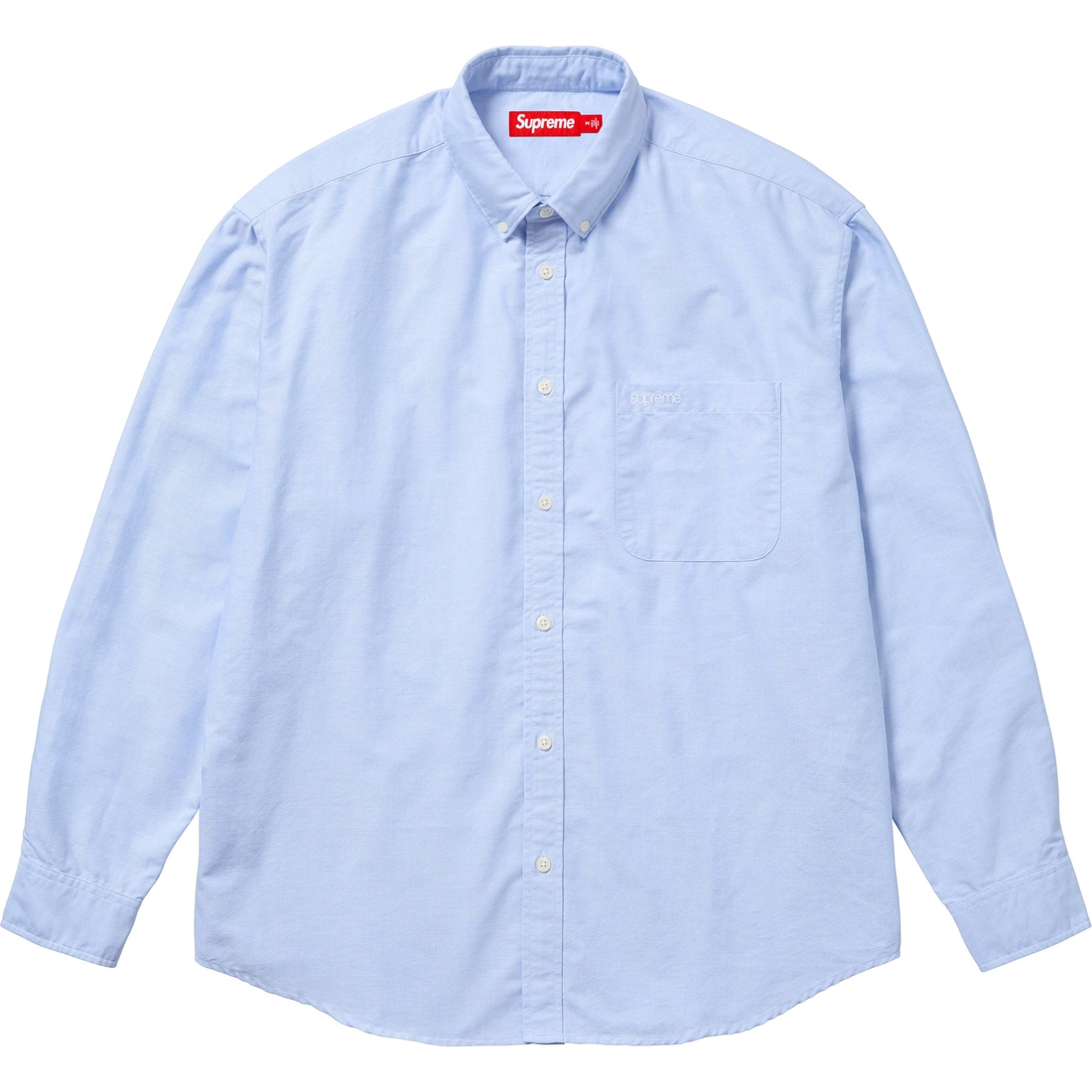 Supreme Loose Fit Oxford Shirt (FW23) - Light Blue - $138