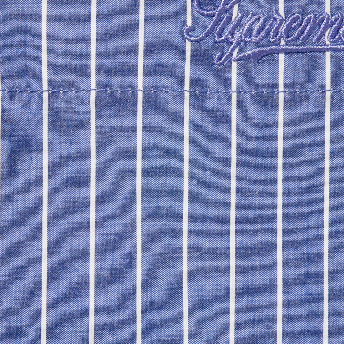 Supreme Loose Fit Stripe Shirt (FW23) - Blue - $148