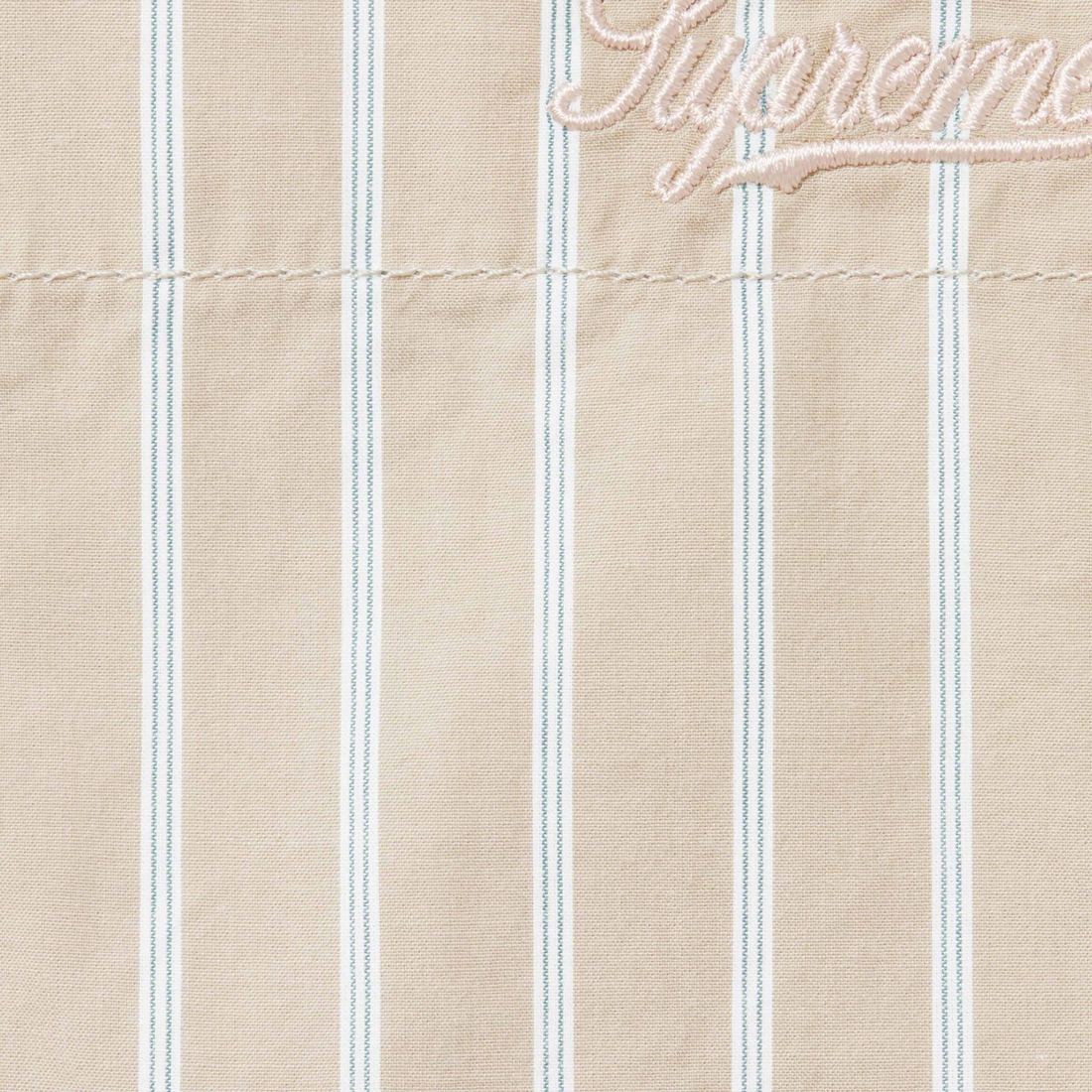 Supreme Loose Fit Stripe Shirt (FW23) - Tan - $148
