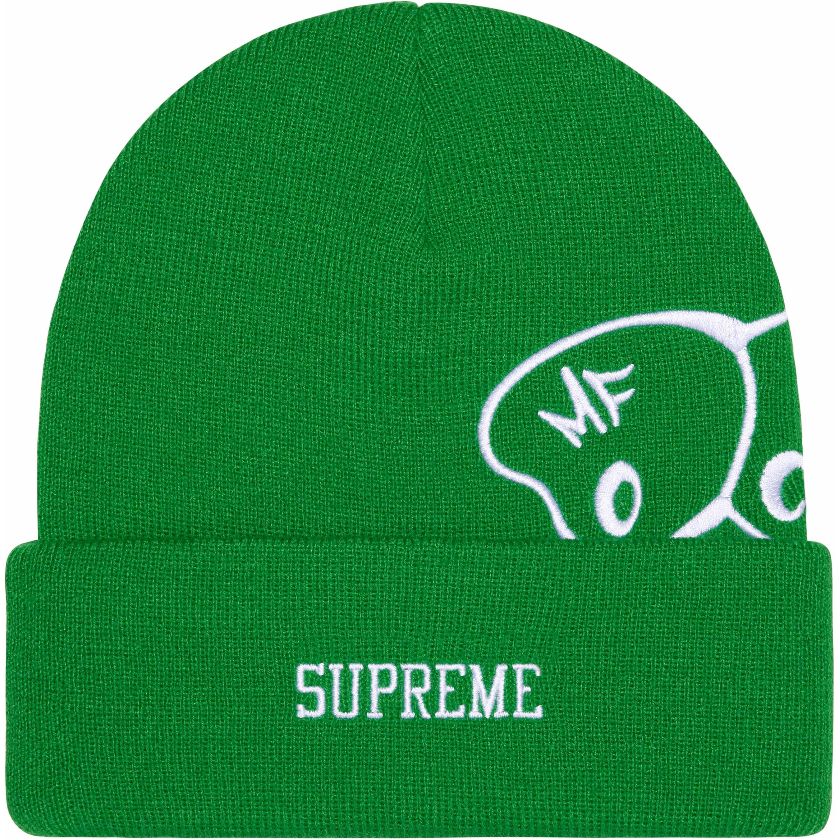 Supreme MF DOOM Beanie (FW23) - Green - $40