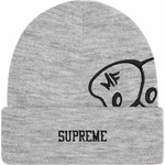 Supreme MF DOOM Beanie (FW23) - Heather Grey