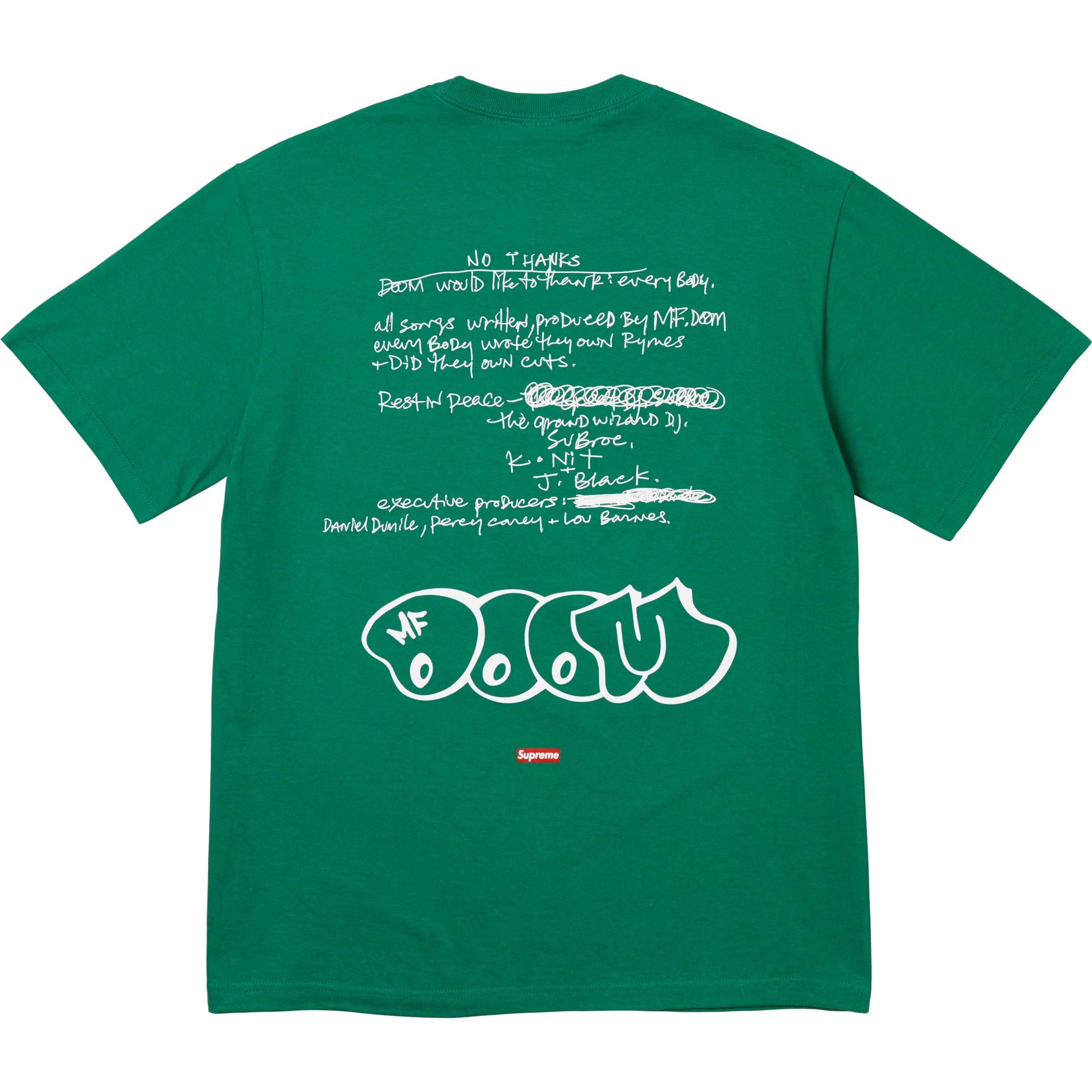 Supreme MF DOOM Tee (FW23) - Light Pine - $48