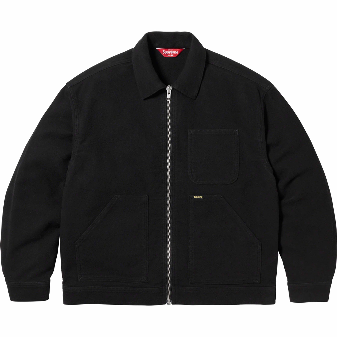 Supreme Moleskin Work Jacket (FW23) - Black - $228