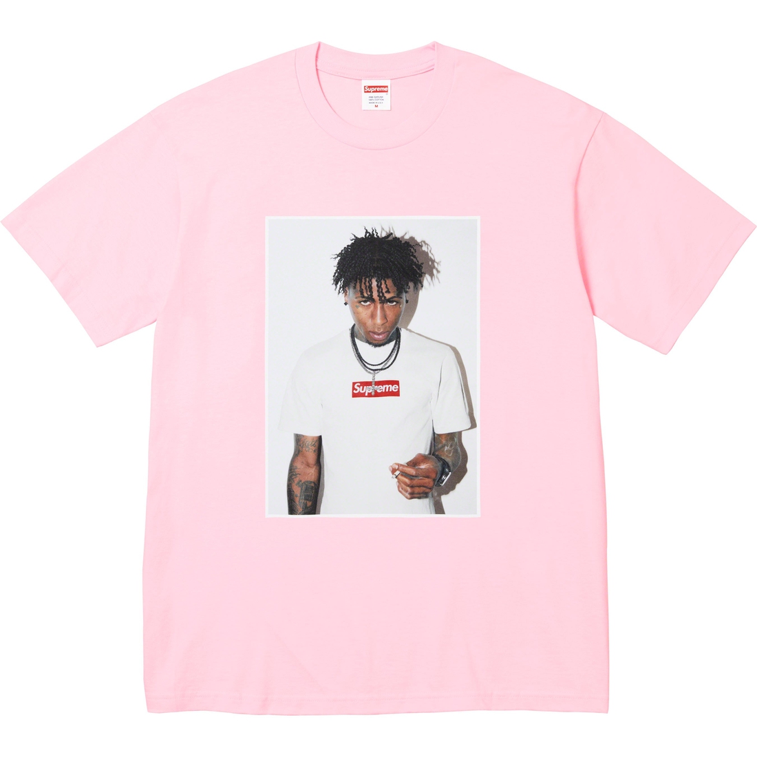Supreme NBA Youngboy Tee (FW23) - Light Pink - $54