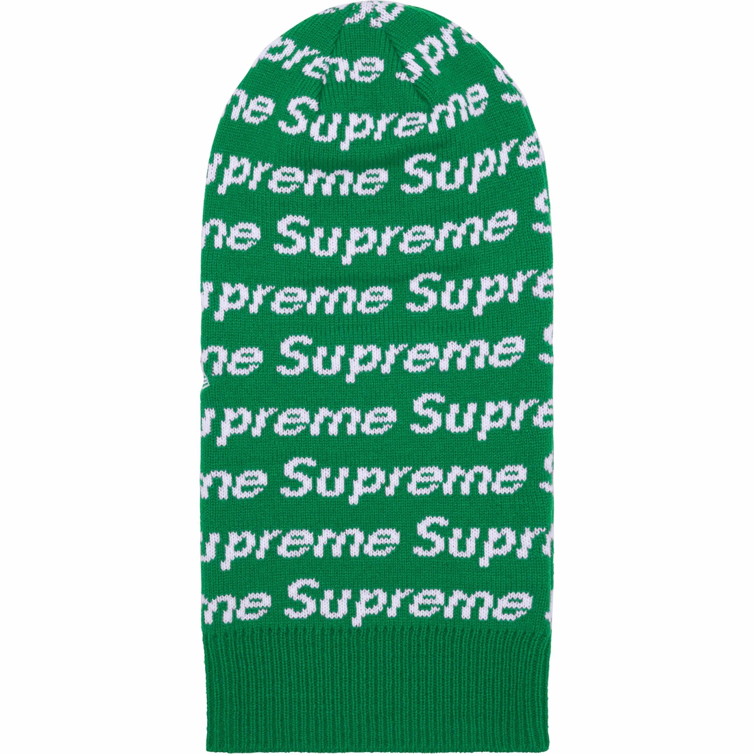 Supreme New Era Repeat Balaclava (FW23) - Green - $60