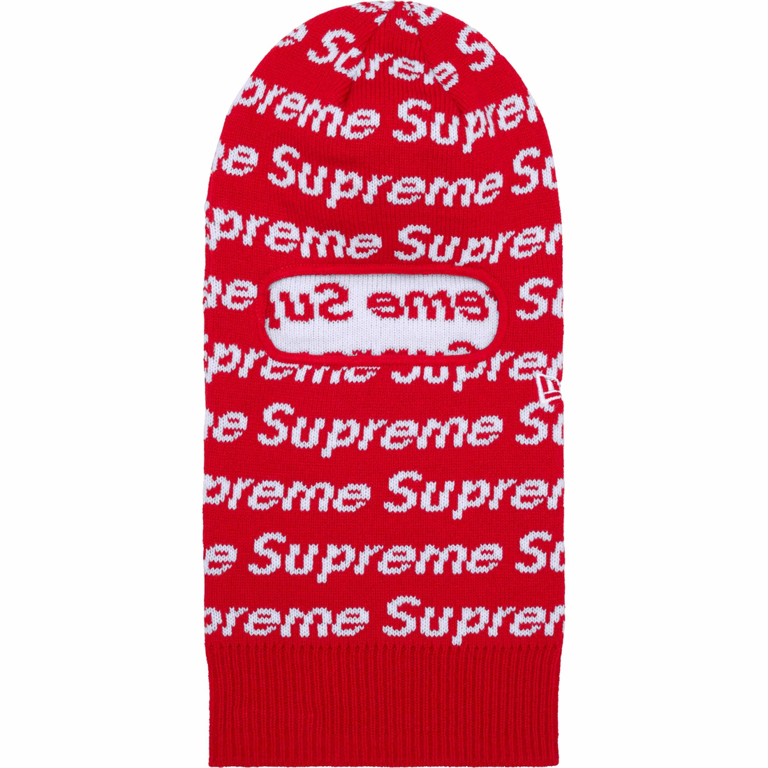 Supreme New Era Repeat Balaclava (FW23) - Red - $60