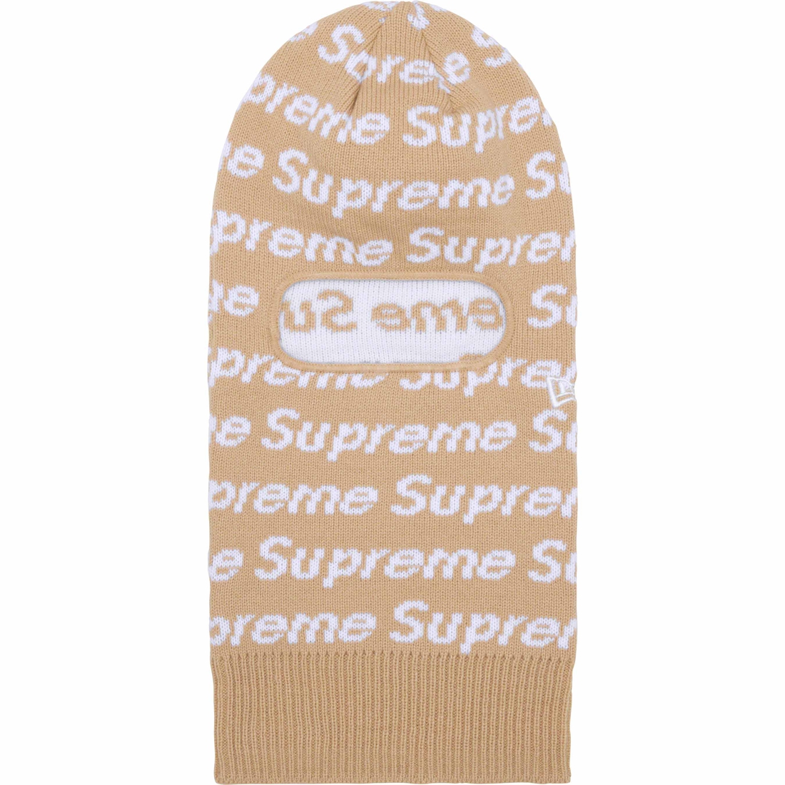 Supreme New Era Repeat Balaclava (FW23) - Taupe - $60
