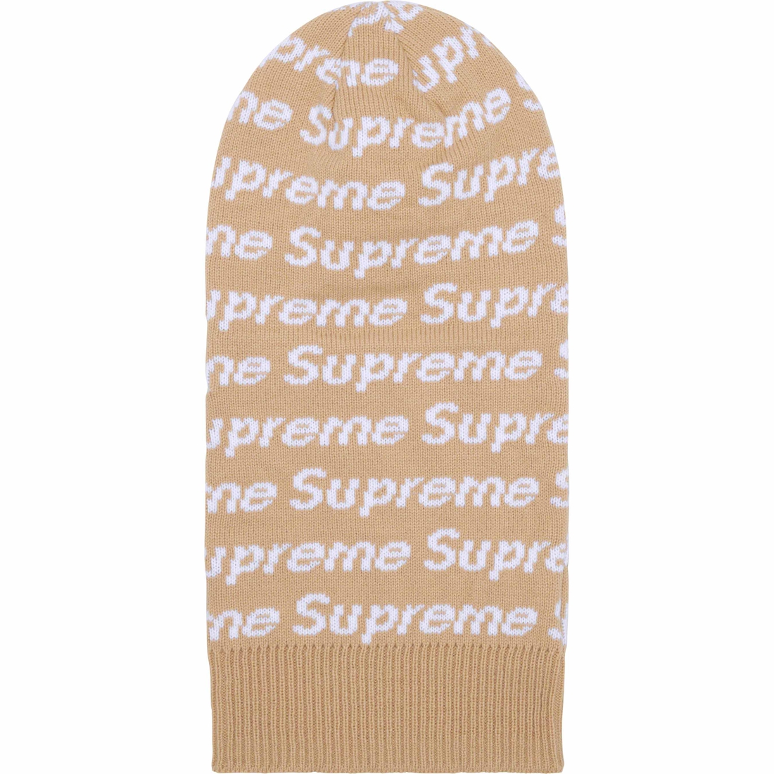 Supreme New Era Repeat Balaclava (FW23) - Taupe - $60