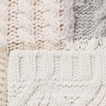 Supreme Patchwork Cable Knit Cardigan (FW23) - Ivory