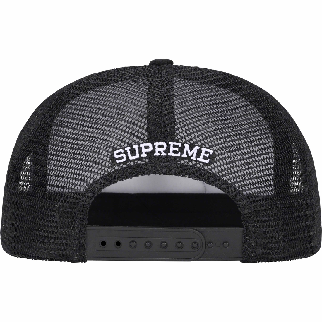 Supreme Pin Up Mesh Back 5-Panel (FW23) - Black - $48