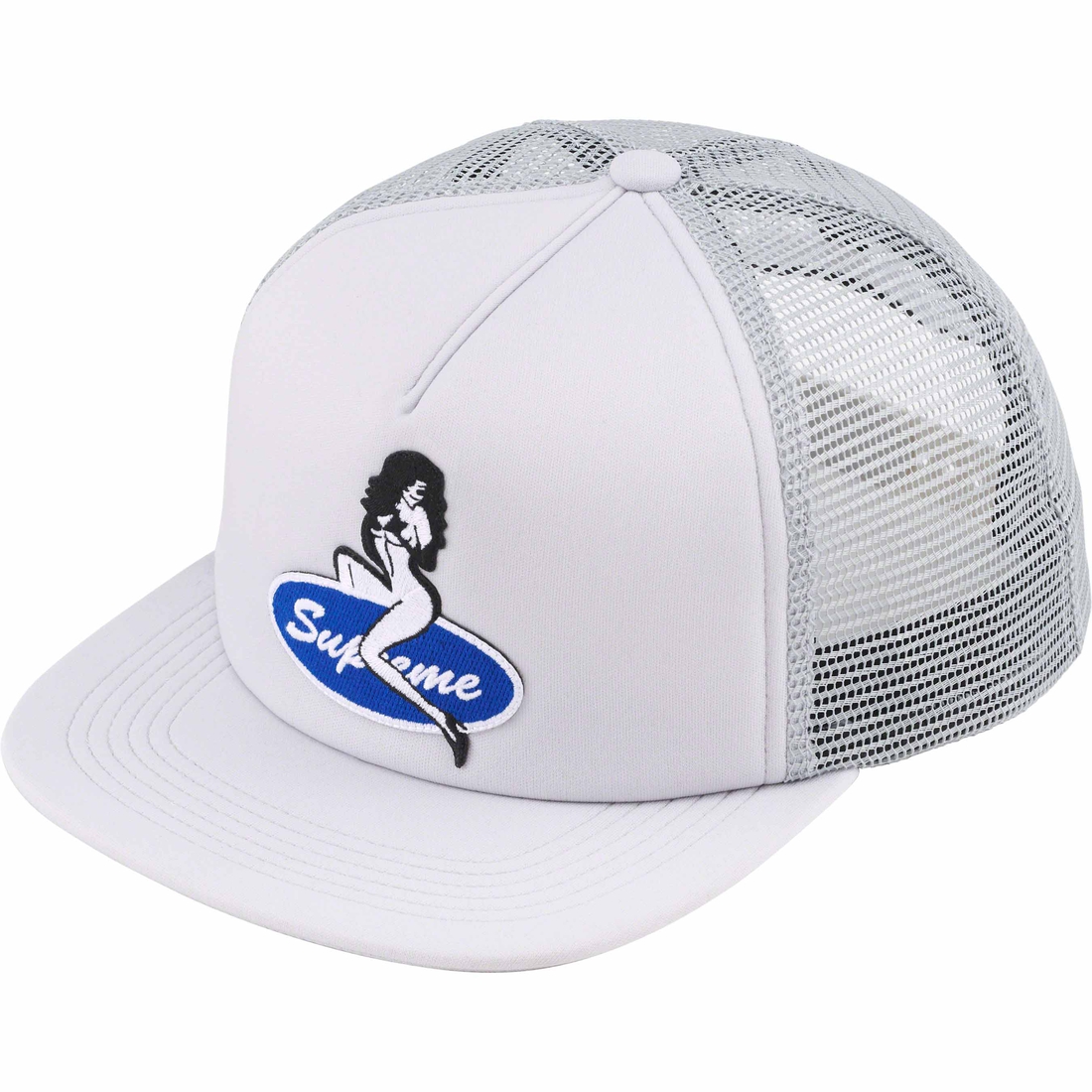 Supreme Pin Up Mesh Back 5-Panel (FW23) - Grey - $48