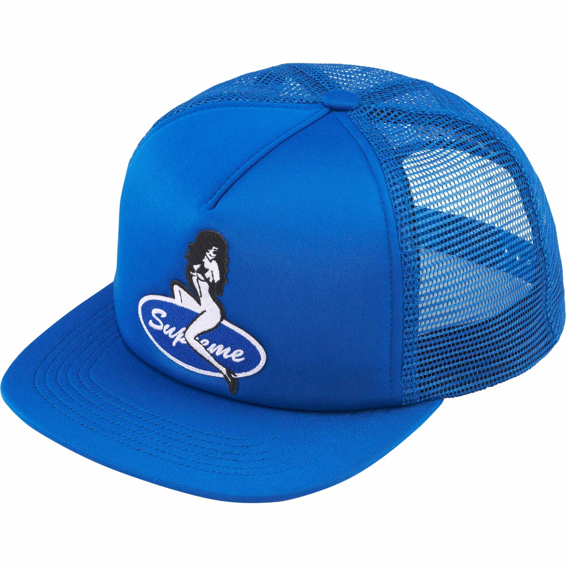 Supreme Pin Up Mesh Back 5-Panel (FW23) - Royal - $48