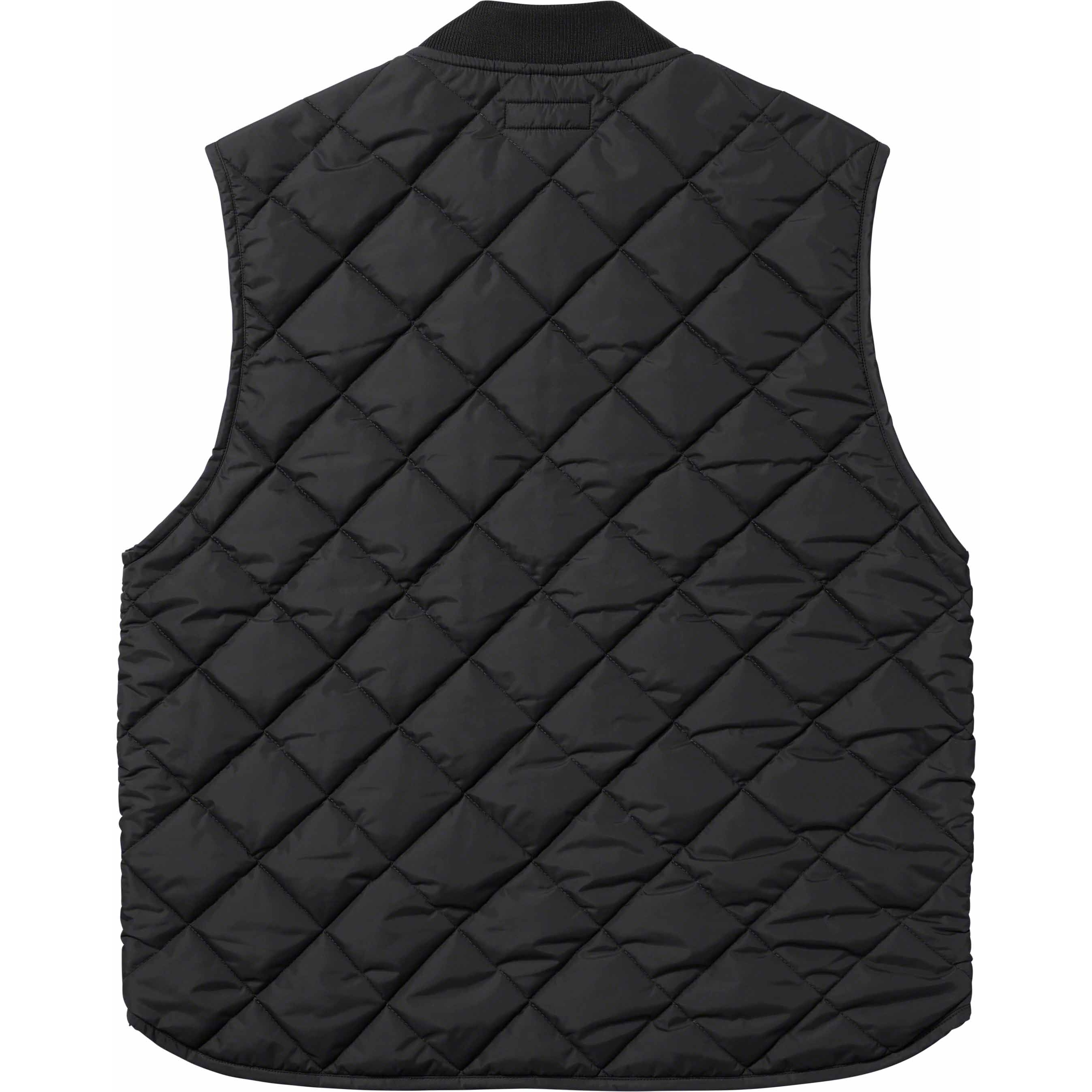 Supreme Pins Quilted Work Vest (FW23) - Black - $388