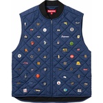Supreme Pins Quilted Work Vest (FW23) - Navy