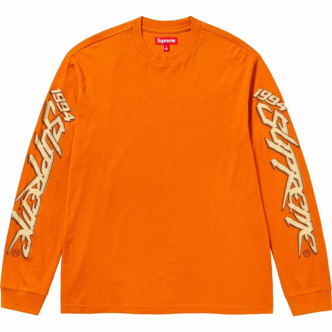 Supreme Racing Intarsia L S Top (FW23) - Burnt Orange - $98
